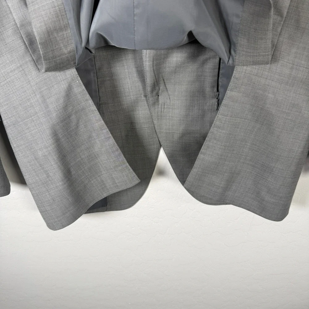 Bonobos Blazer Mens 42R Gray Slim Fit Two Button Wool Blend Sport Coat Plaid